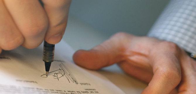 Filling out a declaration