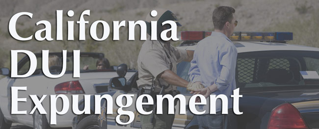 California DUI expungement